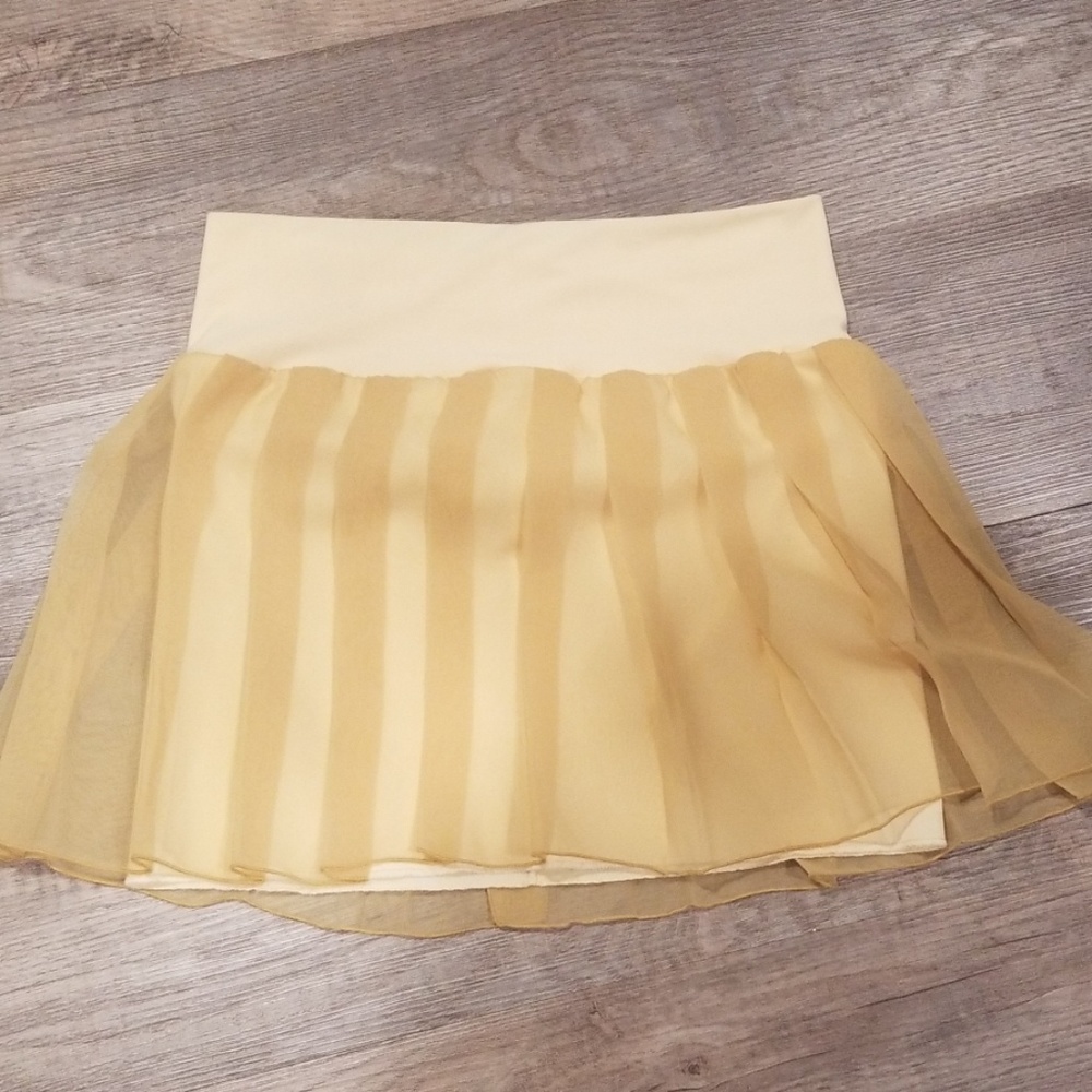 Butter Yellow Cute Top Or Skirt